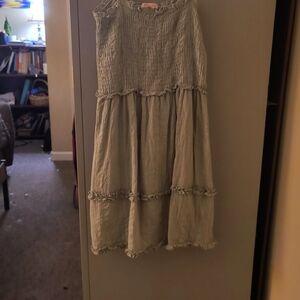 Adorable sage green Summer dress